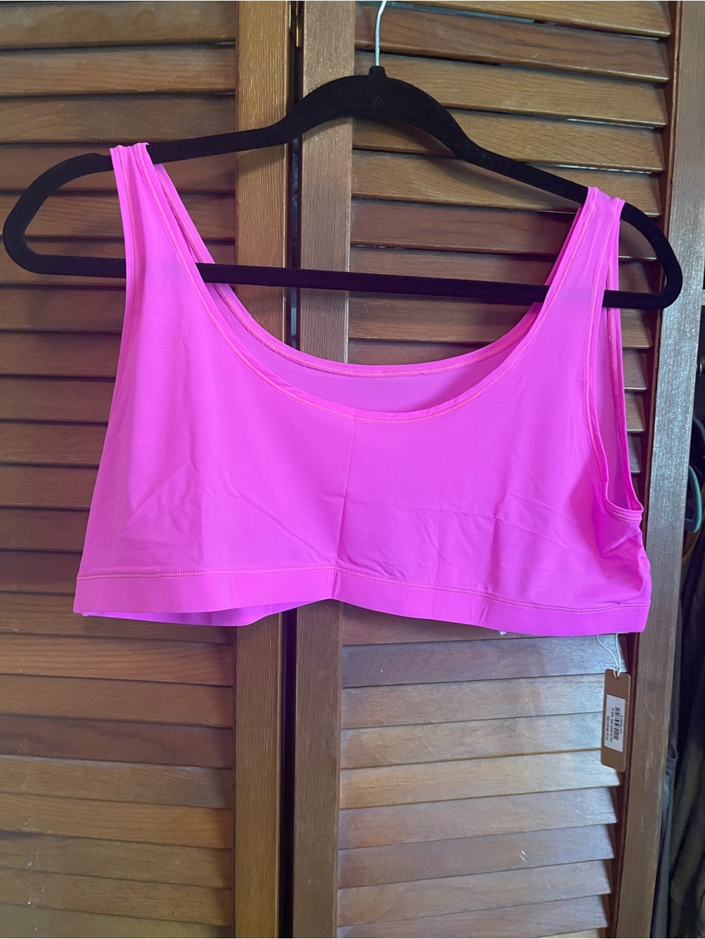 SKIMS Scoop Neck Wireless Bralette - Bright Pink